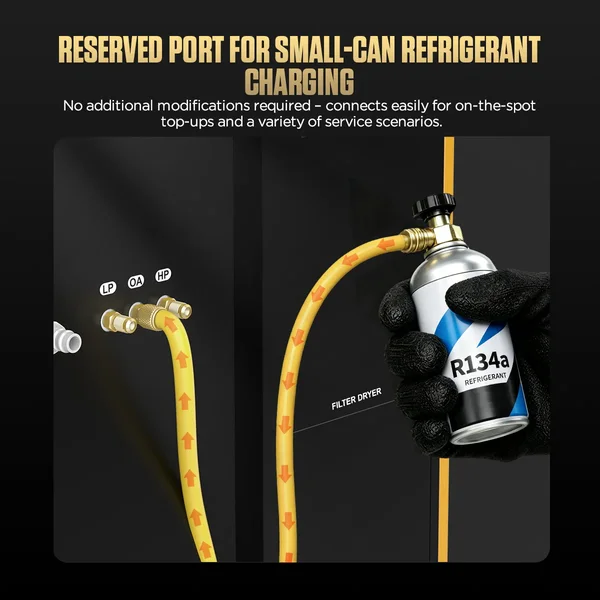 AUTOOL LM806 R134a Recovery, Recharge & A/C Line Flushing Workstation