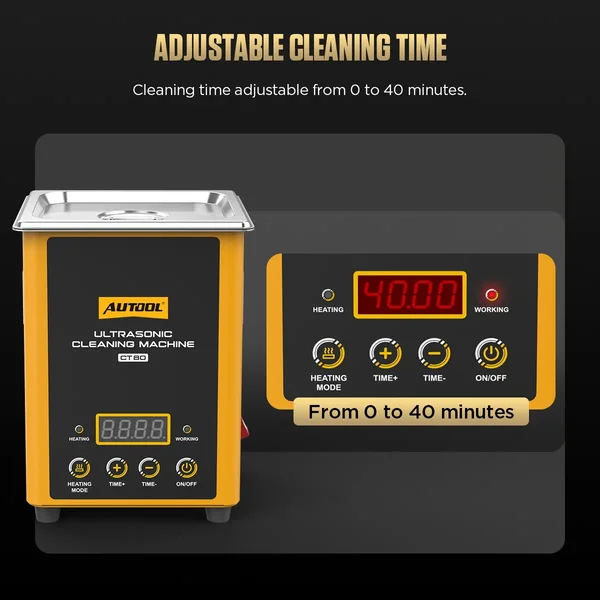 AUTOOL CT80 1.6 L Heated Ultrasonic Parts Cleaner