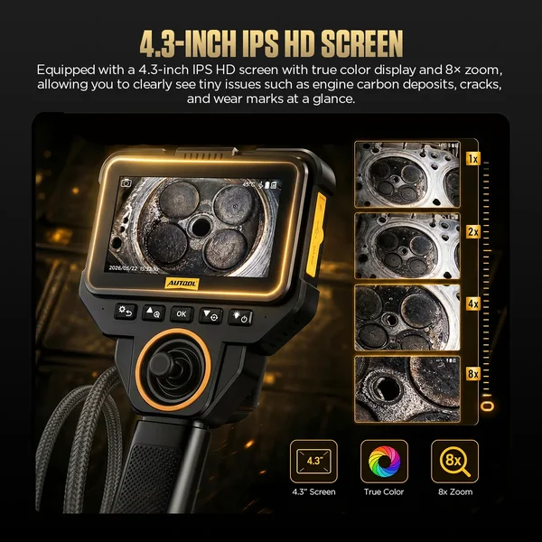 AUTOOL V85 3.95 mm Four-Way Articulating Borescope