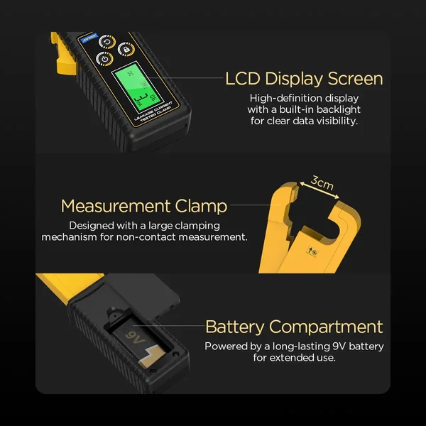 AUTOOL BT270 Automotive Leakage Current Clamp Meter – 0mA-60A AC/DC