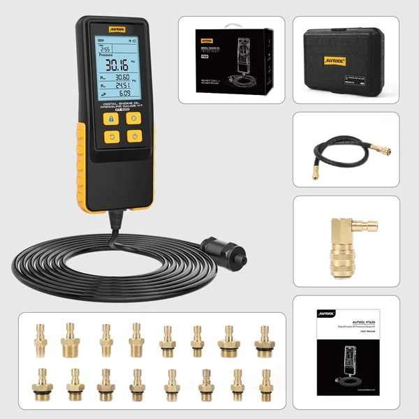 AUTOOL PT620 Digital Engine Oil Pressure Tester Kit