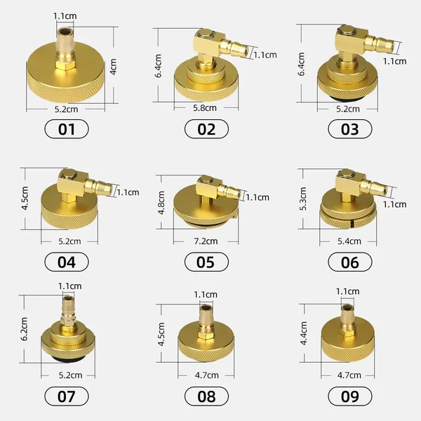 AUTOOL 17-Piece Brake Bleeder Reservoir Adapter Kit