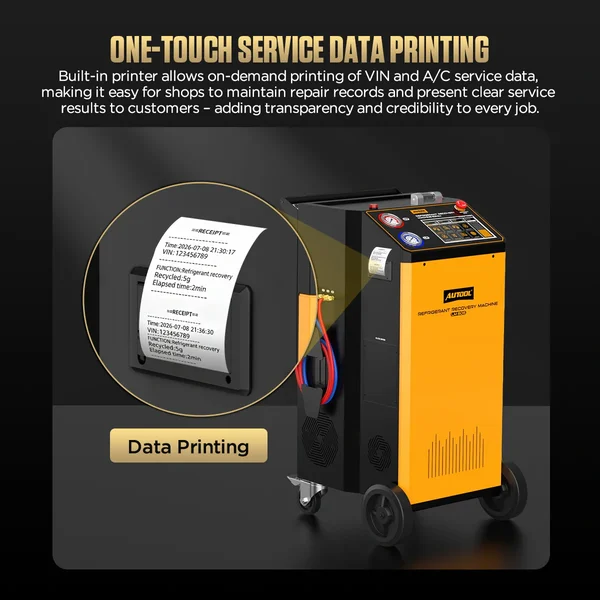 AUTOOL LM806 R134a Recovery, Recharge & A/C Line Flushing Workstation