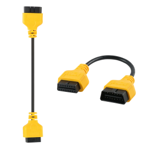 AUTOOL 30cm 16-Pin OBD2 Extension Cable Two-Pack