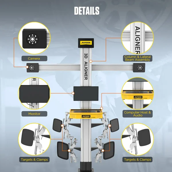AUTOOL XC503 Fixed-Column 3D Wheel Alignment Machine