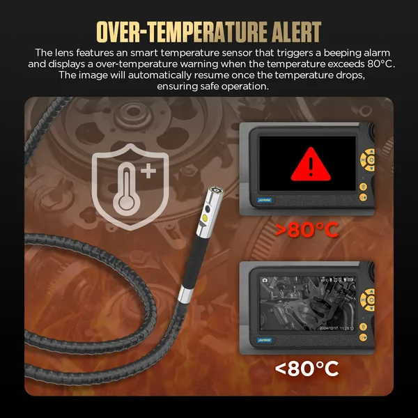 AUTOOL SVB403 Dual-Lens Two-Way Borescope