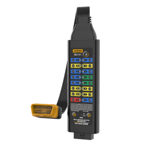 AUTOOL Premium 16-Pin OBD2 Breakout Box with Live Voltage Display & 120Ω Mode