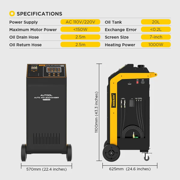 AUTOOL ATF805 Automatic Transmission Fluid Exchanger