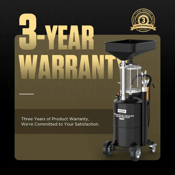 AUTOOL OD720 70 L Pneumatic Oil Extractor and Drainer with 10 L Measuring Cup