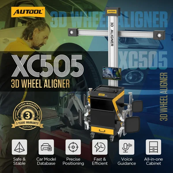 AUTOOL XC505 3D Wheel Alignment Machine with Mobile Workstation