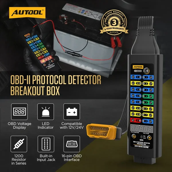 AUTOOL Premium OBD2 Breakout Box
