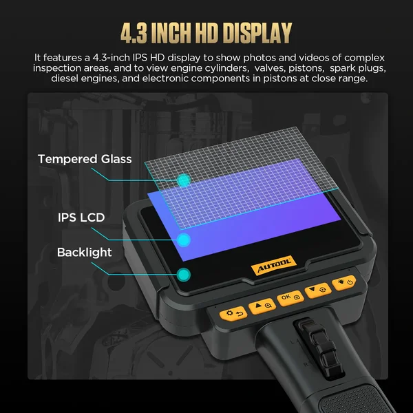 AUTOOL SVB305 5.5 mm Two-Way Articulating Automotive Borescope
