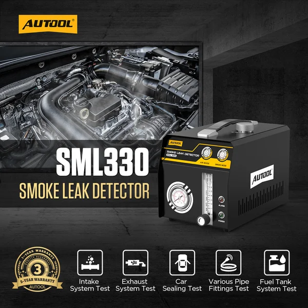 AUTOOL SML330 Automotive Smoke Leak Detector with Adjustable Smoke Flow