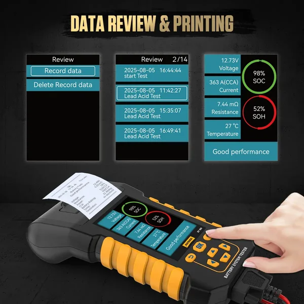 AUTOOL BT880 Automotive Battery Tester with Leakage Monitoring