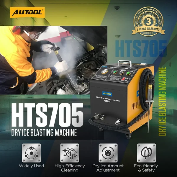 AUTOOL HTS705 Automotive Dry Ice Cleaning Machine