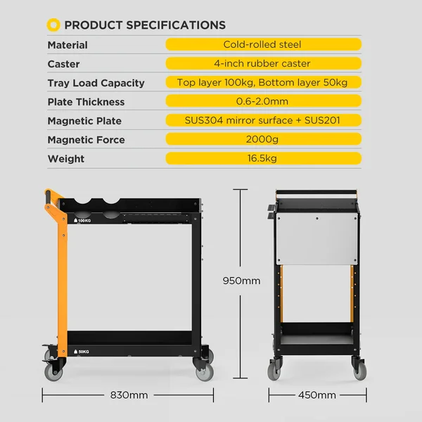AUTOOL T31 Two-Tier Workshop Tool Cart