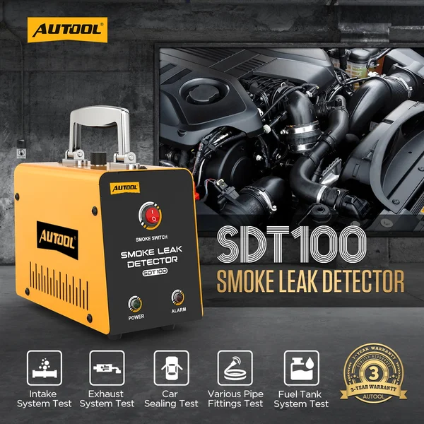 AUTOOL SDT100 Automotive Smoke Leak Detector with Built-In Air Pump