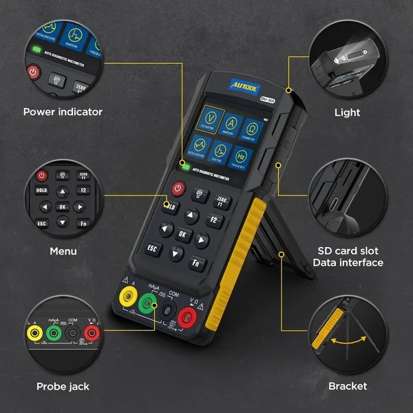 AUTOOL DM301 Automotive Multimeter with Oscilloscope