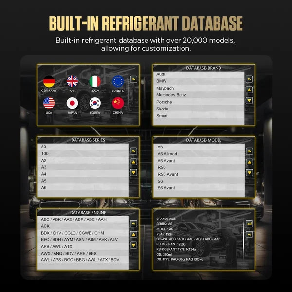 AUTOOL LM708 R134a & R1234yf Recovery and Recharge Machine