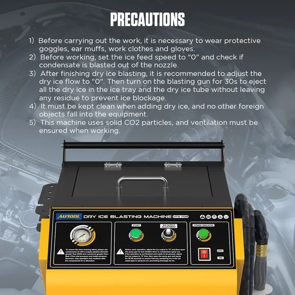 AUTOOL HTS708 Automotive Dry Ice Cleaning Machine