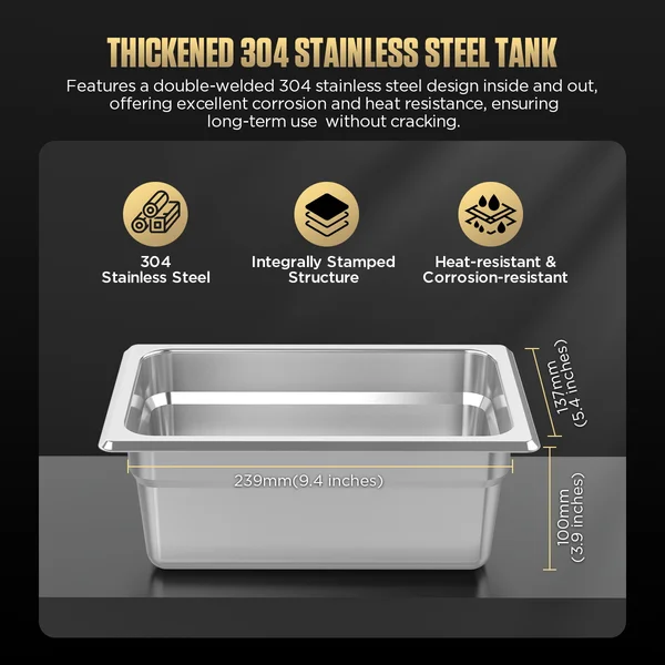 AUTOOL CT83 3 L Dual-Transducer Heated Ultrasonic Parts Cleaner