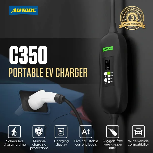 AUTOOL C350 Portable EV Charger