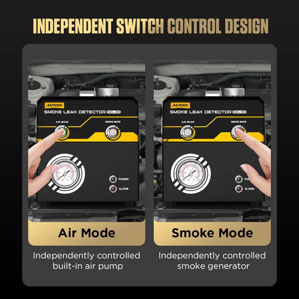 AUTOOL SML310 Automotive Smoke Leak Detector with Mechanical Pressure Gauge