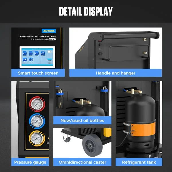 AUTOOL LM707 Automatic R134a Recovery and Recharge Machine