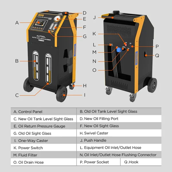 AUTOOL ATF705 Fully Automatic Transmission Fluid Exchanger