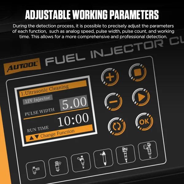 AUTOOL FN608 8-Cylinder Twin-Pump GDI/EFI/FSI Fuel Injector Cleaner and Tester