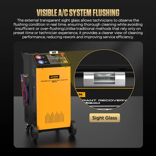 AUTOOL LM806 R134a Recovery, Recharge & A/C Line Flushing Workstation