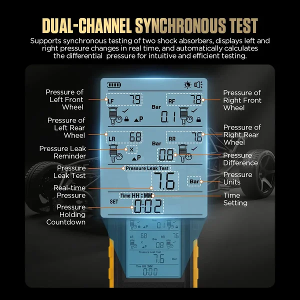 AUTOOL PT680 Dual-Channel Air Suspension Pressure Tester