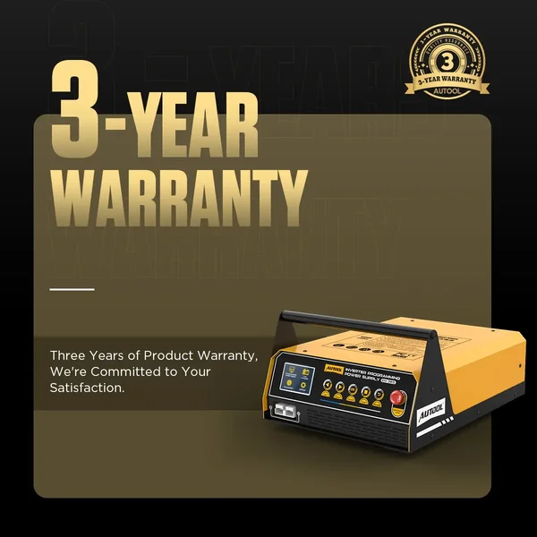 AUTOOL EM365 ECU Programming Power Supply & Lead-Acid Battery Charger with 400A Forced Start