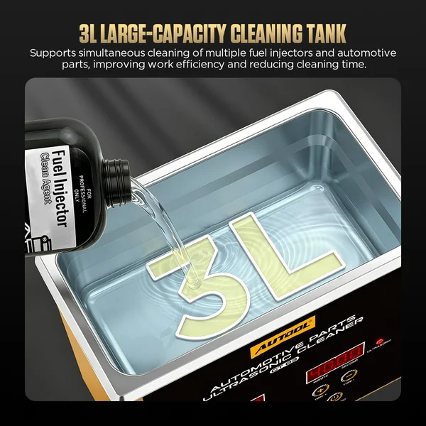 AUTOOL CT83 3 L Dual-Transducer Heated Ultrasonic Parts Cleaner