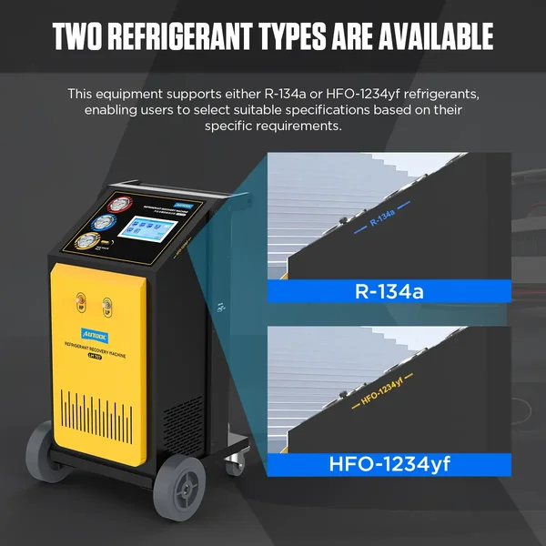 AUTOOL LM707 Automatic R134a Recovery and Recharge Machine