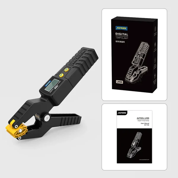 AUTOOL LM55 Pipe Clamp Temperature Meter with Waveform Recording