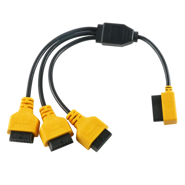 AUTOOL 50cm 1-to-3 Two-Pack OBD2 Splitter Cable