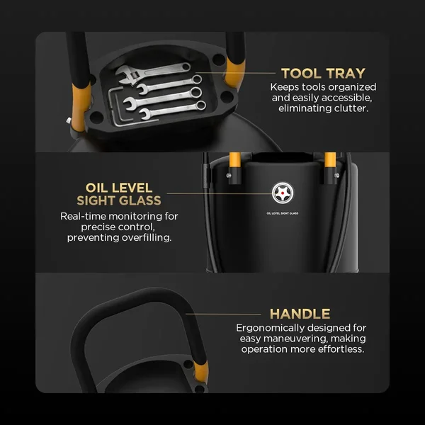 AUTOOL OD720 70 L Pneumatic Oil Extractor and Drainer with 10 L Measuring Cup