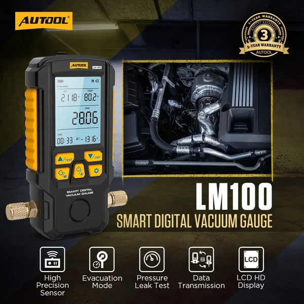 AUTOOL LM100 Digital Vacuum Gauge