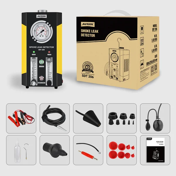 AUTOOL SDT206 Dual-Pump Automotive Smoke Machine