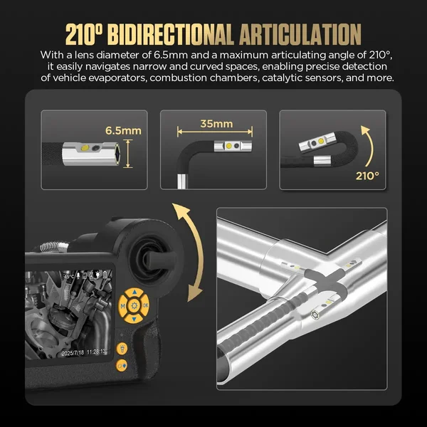 AUTOOL SVB403 Dual-Lens Two-Way Borescope
