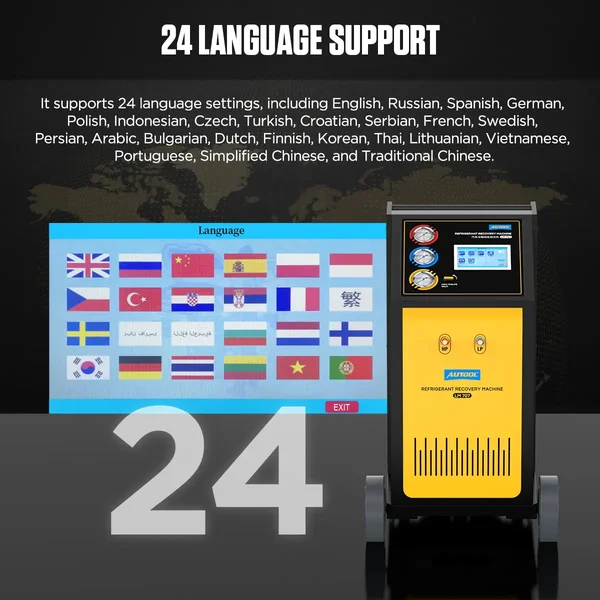 AUTOOL LM707 Automatic R134a Recovery and Recharge Machine