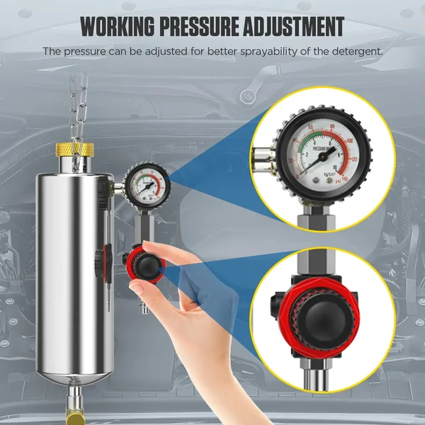 AUTOOL C100 On-Car Fuel and Intake System Cleaning Tool