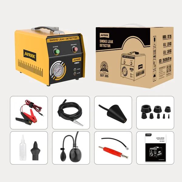 AUTOOL SDT205 Automotive Smoke Leak Detector with Air & Smoke Modes