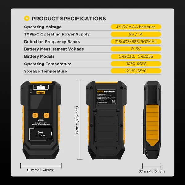 AUTOOL RE110 Remote Key Frequency Tester