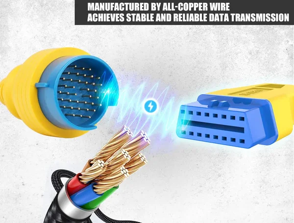 AUTOOL Mercedes-Benz 38-Pin to 16-Pin 42cm OBD2 Adapter Cable