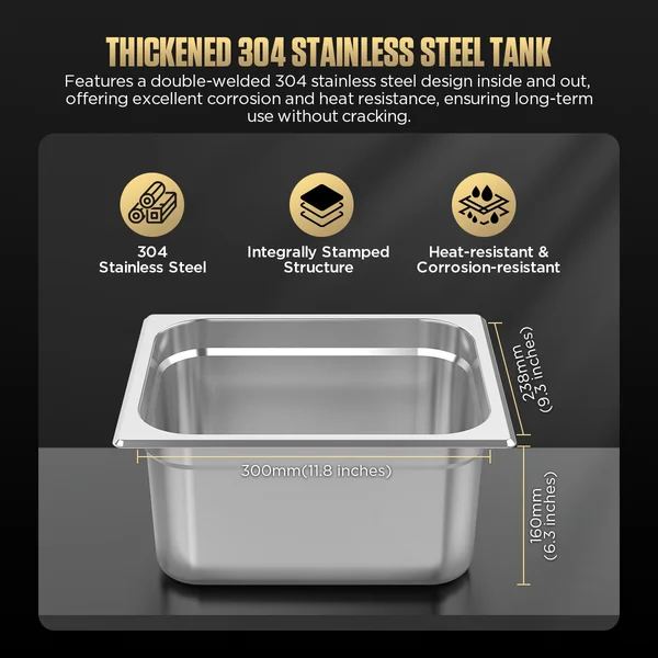 AUTOOL CT85 10 L 4-Transducer Heated Ultrasonic Parts Cleaner