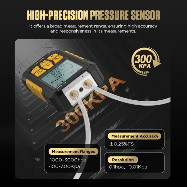 AUTOOL PT530 Dual-Port Pressure & Vacuum Tester
