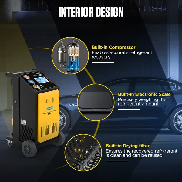 AUTOOL LM707 Automatic R134a Recovery and Recharge Machine