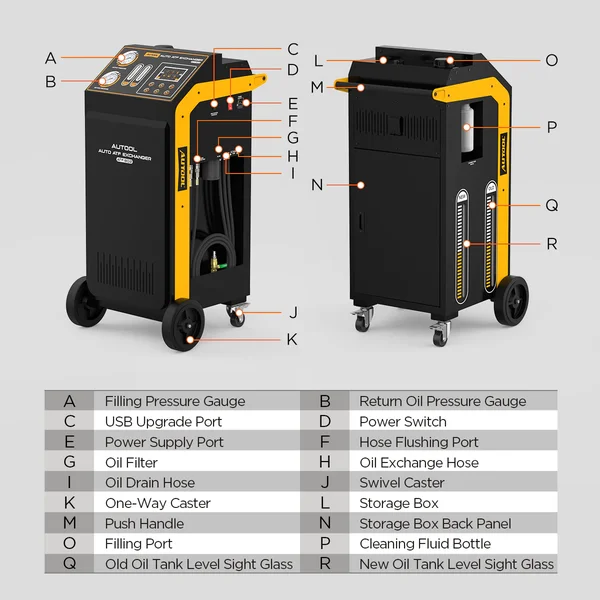 AUTOOL ATF802 Dual-Pump Transmission Fluid Exchanger